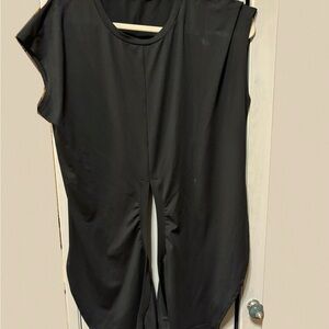 HALARA Black wrap Top